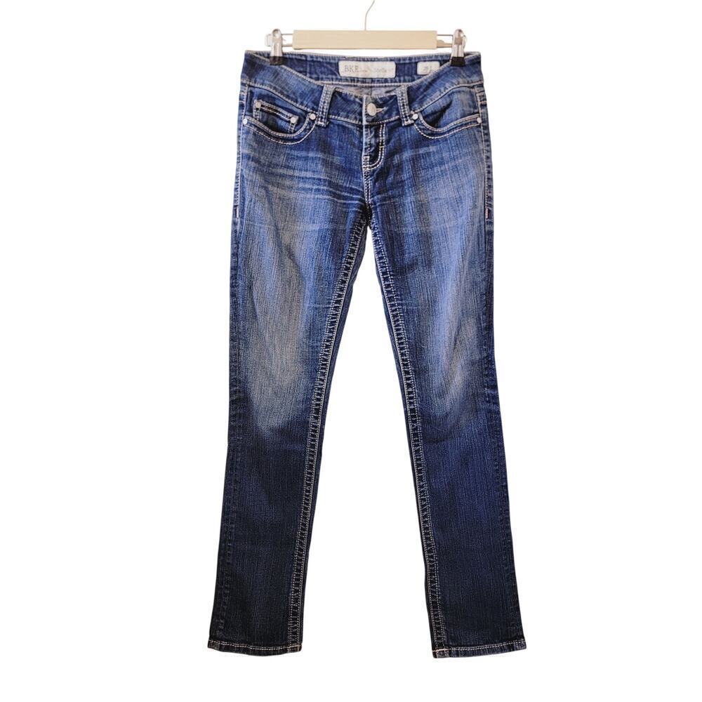 BKE Stella Bootcut Low Rise Medium Wash Jeans 28 X 33.5 Cotton Blend